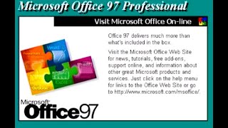 Install and explore Microsoft Office 97 Professional (1996) - YouTube