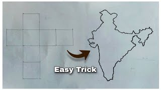 India map easy trick | How to draw India map easily step by step | ??India map