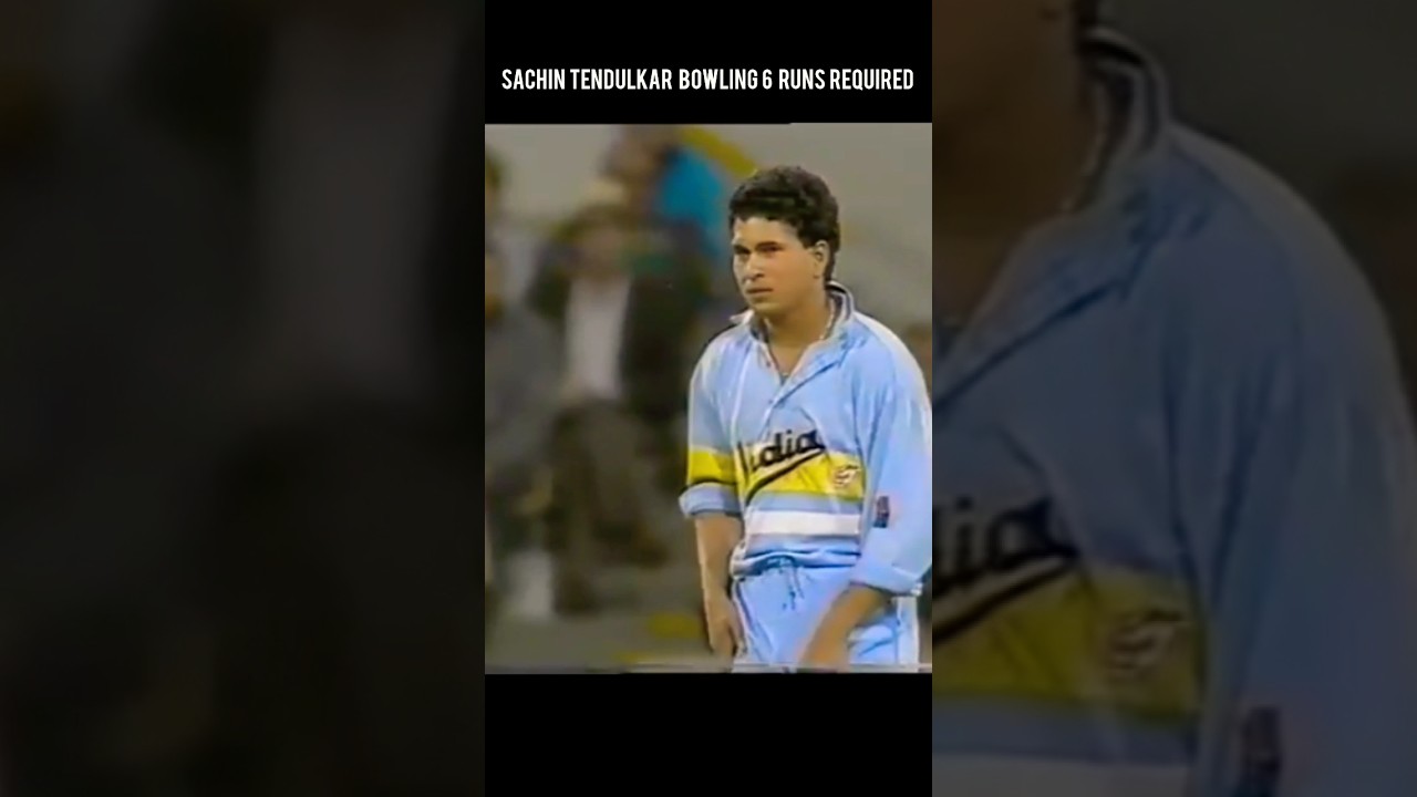 6 runs required Sachin Tendulkar bowling #shortvideos #cricket #shortfeed #sachintendulkar #ipl