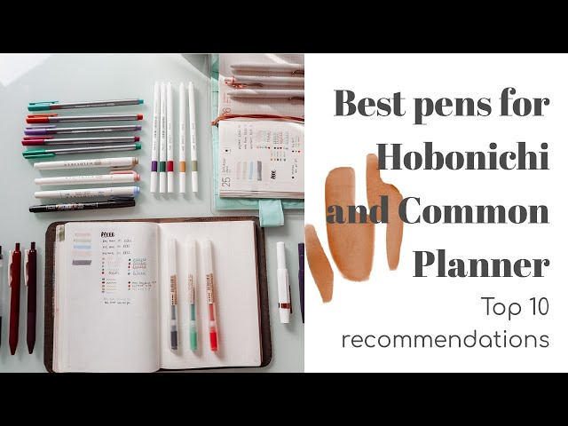 Pens for the Hobonichi that don't smudge » Lethbridge Paper