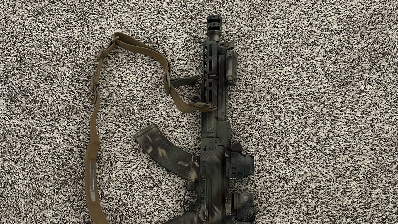 Absolute fire breathing recoil eliminator! Midwest industries Alpha AK Brake🔥