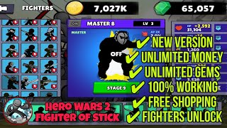 Hero wars 2 fighter of stick mod apk - Unlimited Money & Unlocked all fighters screenshot 5