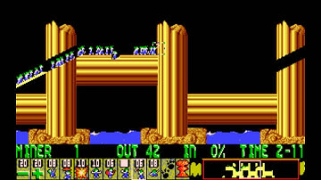 Lemmings [PC] - Level 30 (Tricky): The Crankshaft