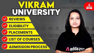Vikram University Admission 2022 | Reviews, Eligibility , Placements, Courses | Complete Information