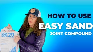 How to use Easy Sand Joint Compound