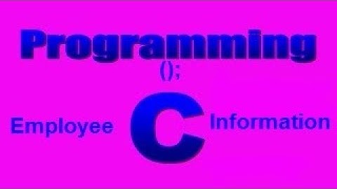 Introduction To Store Employees record details based on C Language || sam