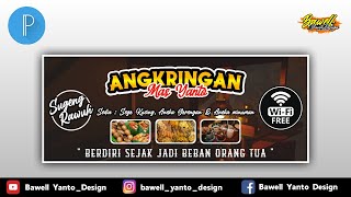 Cara Membuat Desain Banner Angkringan Part 2 - Pixellab