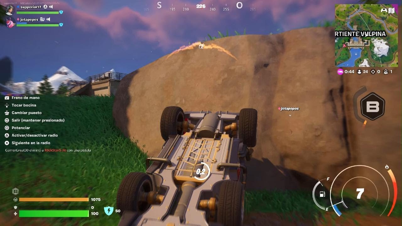 Morir 4 veces y ganar con Pinto. New Season Fortnite