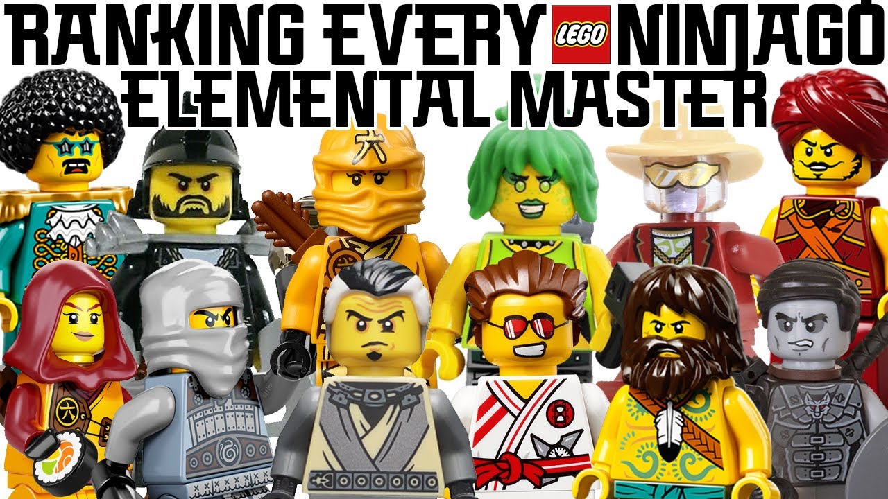 Ranking Every Lego Ninjago Elemental Master Minifigure