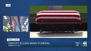 Funeral attendees quietly reflect on Deputy Ming's life