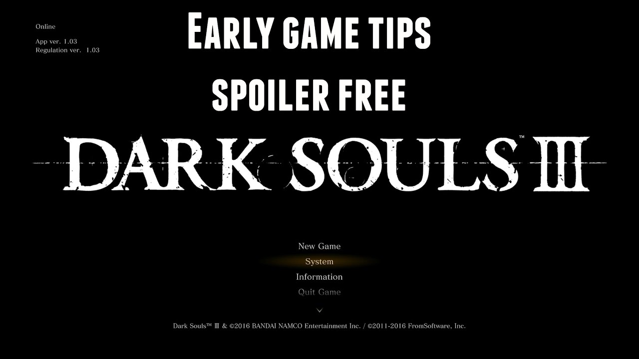 Dark Souls 3 Early Game Tips spoiler Free YouTube dark-souls-3-early-game-tips-spoiler-free-youtube