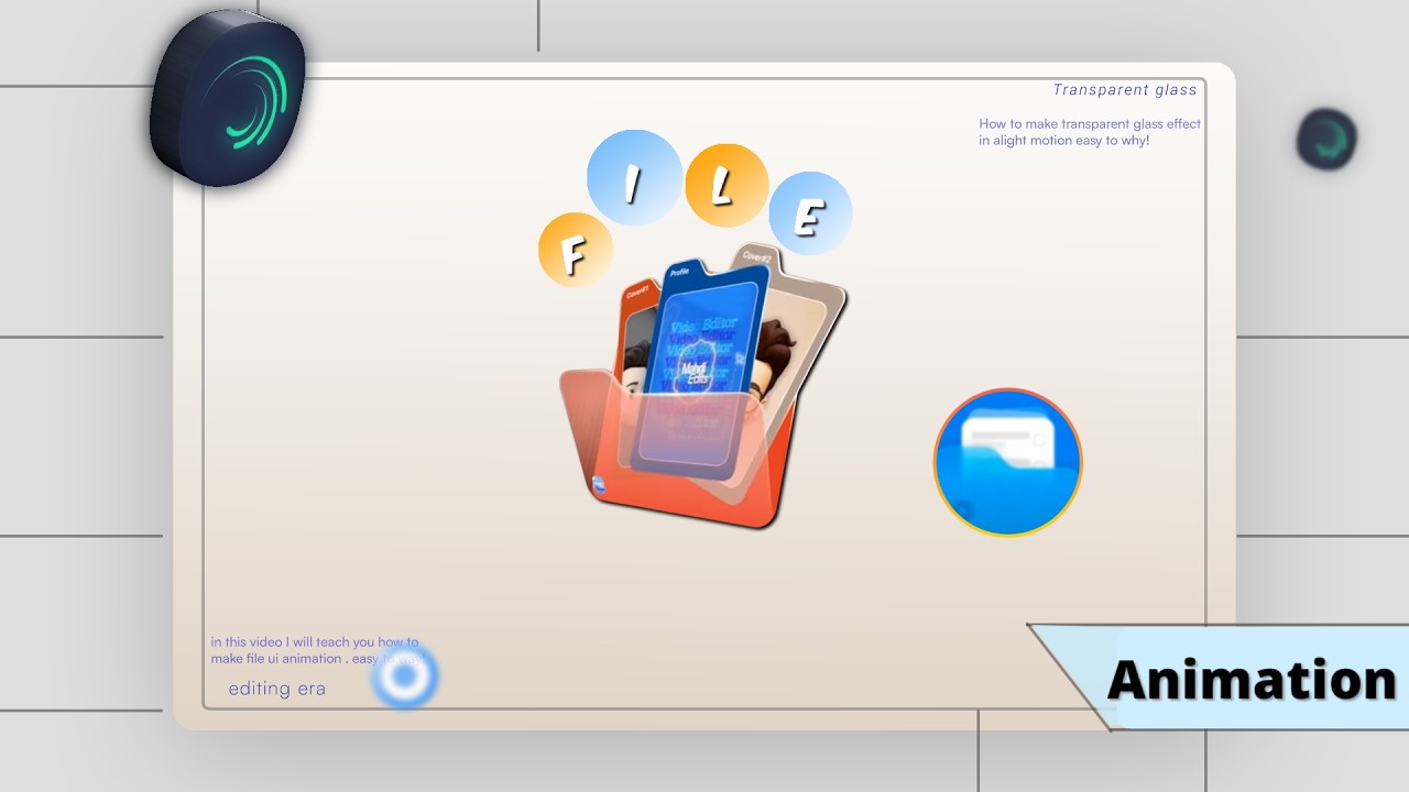 How to create file opening animation! 🤯 In alight motion easy to why