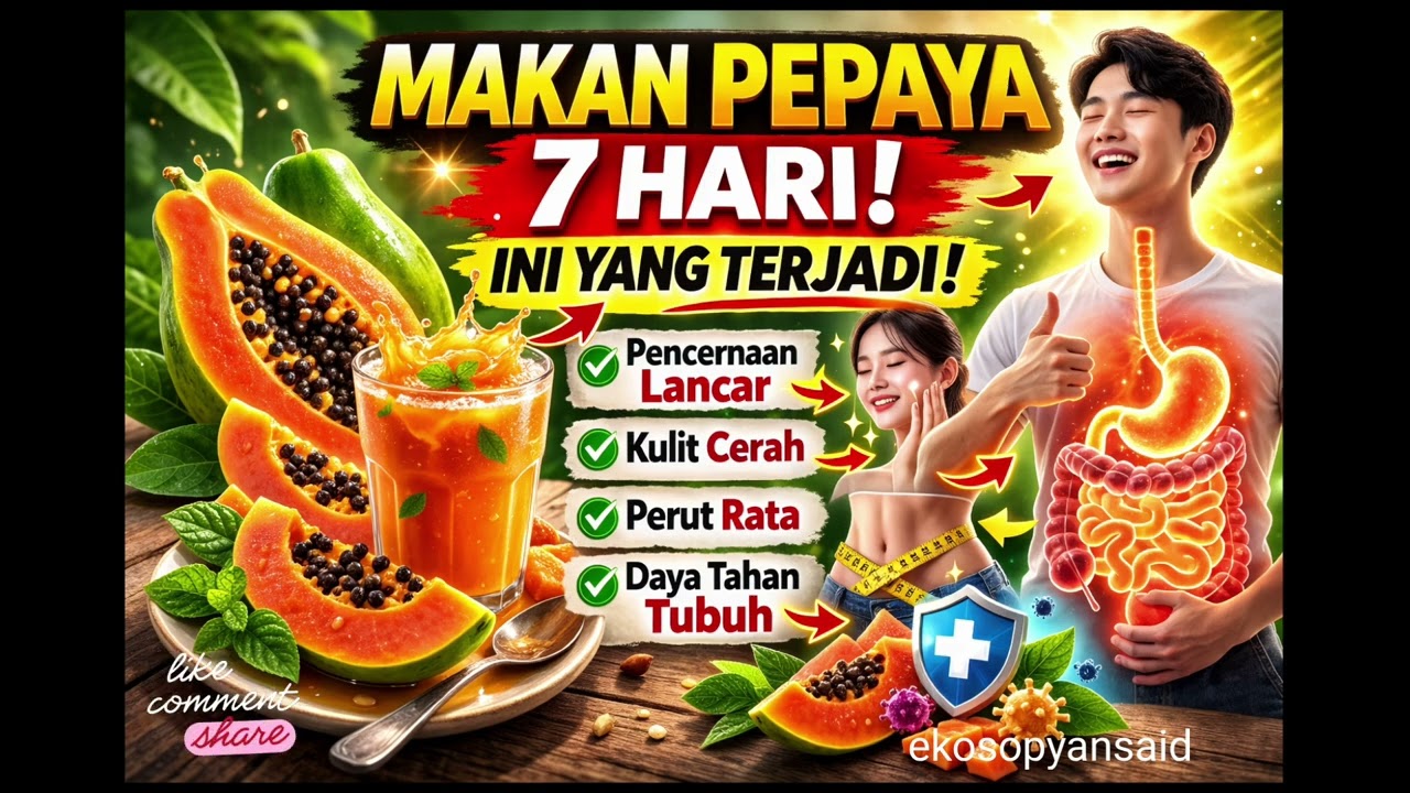 Makan Pepaya 7 Hari Berturut-turut, Ini yang Terjadi pada Tubuh