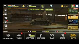 Clan war victory 😊 war machines tank game screenshot 3