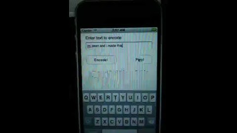 Morse code iPhone program