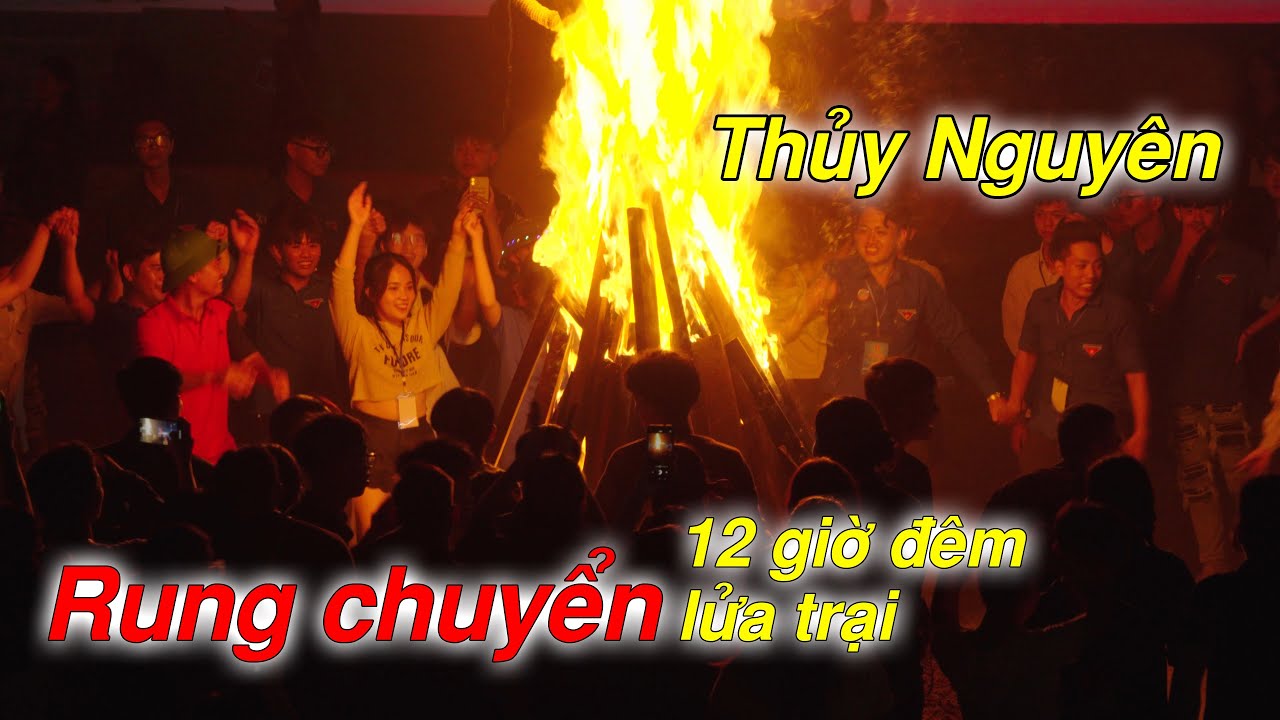 12h đêm, lửa trại Dj chưa từng có tại Thủy Nguyên 75 năm Quật Khởi. Rung chuyển không gian vui cực
