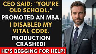 CEO Promoted Harvard MBA: 'You're Old School' — I Disabled My Code, Production Crashed 65%