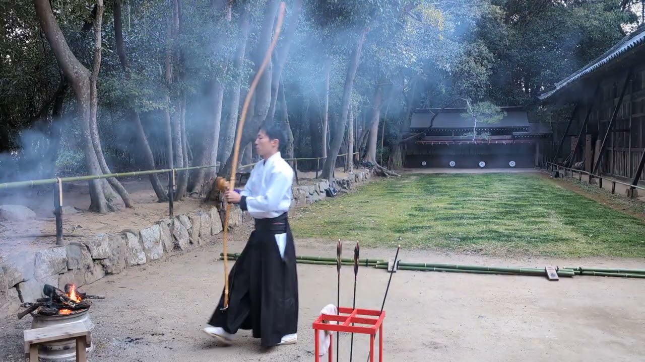 弓道稽古風景（白鳥神社）