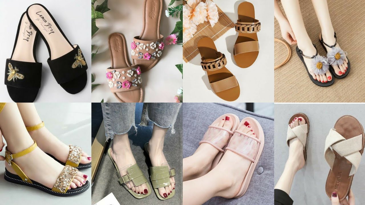 Outstanding comfortable brand new comfortable and Stylish women's flat sandals and slippers design
