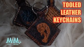 [Leathercraft] Making tooled leather keychains