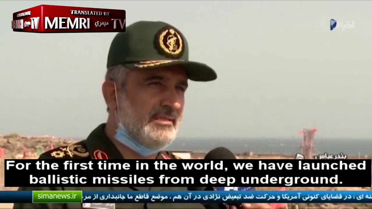 In Military Exercise, Iran’s IRGC Launches Ballistic Missiles from Underground Silos
