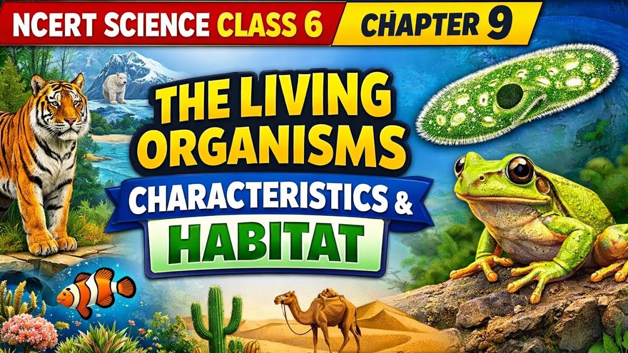 NCERT SCIENCE CLASS-6TH CHAPTER 9 (Part-5)The Living Organisms-Characteristics and Habitats