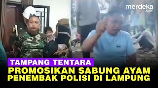 Tampang Anggota TNI Penembak Polisi Promosikan Judi Sabung Ayam di Lampung