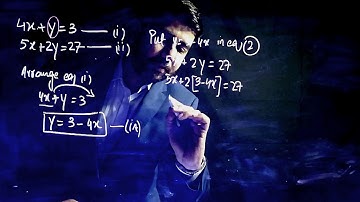 How to Solve Simultaneous linear equation by substitution method