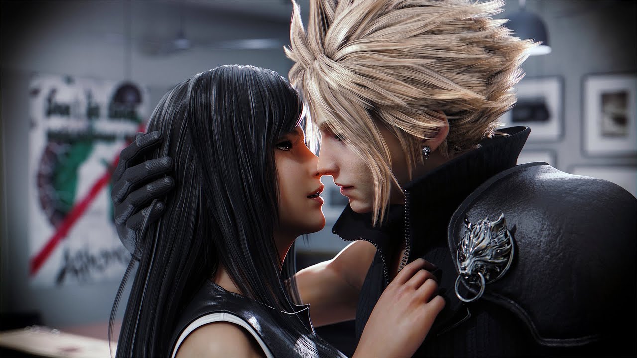 Cloud And Tifa First Kiss Romantic Scenes In Chapter 5 Final Fantasy 