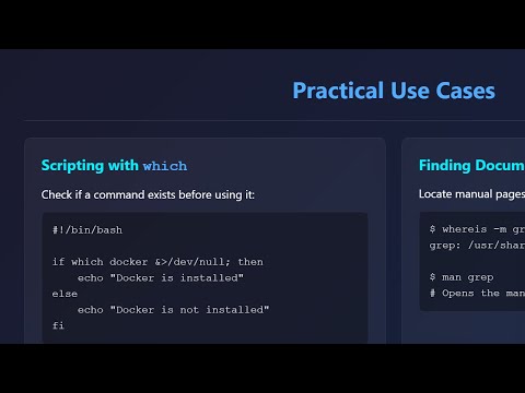 Linux Command Line: Find Executables with `which` & `whereis`! 🚀