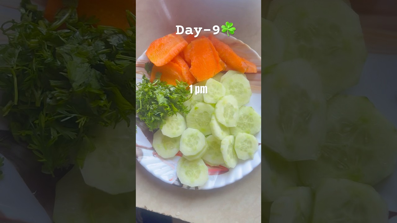 Day-9 Diet Routine for Weight Loss🌸 21 days clean diet challenge