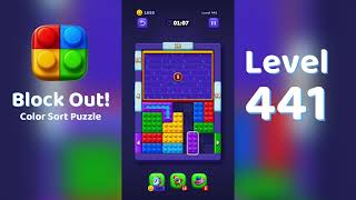 Block Out Level 441 Walkthrough 🧩 | All Levels Solution | Mini Boss