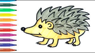 Easy Drawing Hedgehog I Kolay Kirpi Çizimi I Kirpi Nasıl Çizilir?