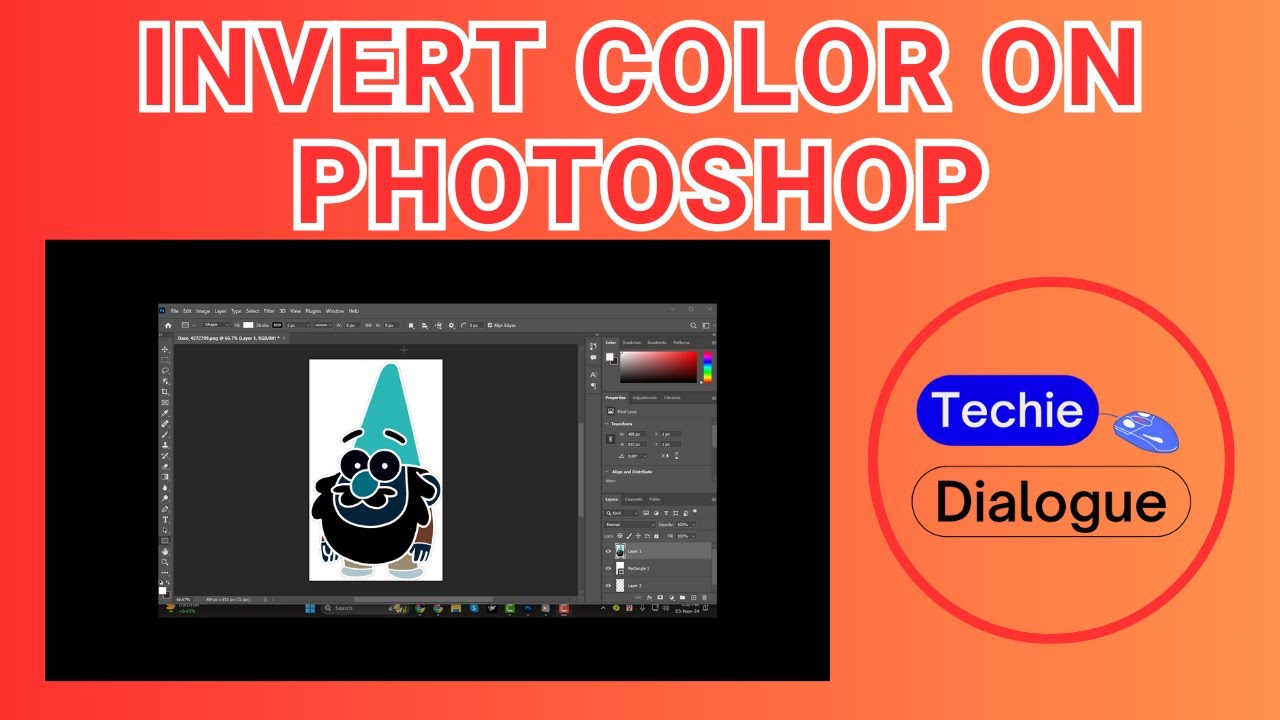 How to Invert Color on Photoshop