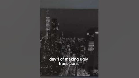 Day 1 of making ugly transitions #shorts