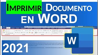 IMPRIMIR UN DOCUMENTO WORD