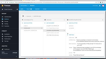 FireAdmin Step 4.a Firestore Schema