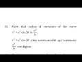 Radius of curvature in polar form # Differential Calculus # Tamil