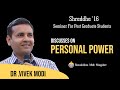 Personal power  lecture by dr vivek modi at ramakrishna math mangalore