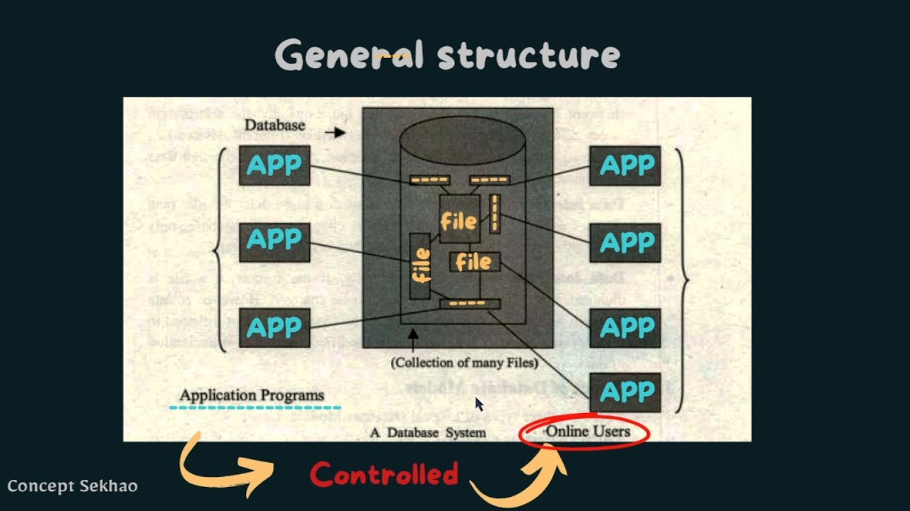 Class 12 Computer | DATABASE | Four main component of database | 