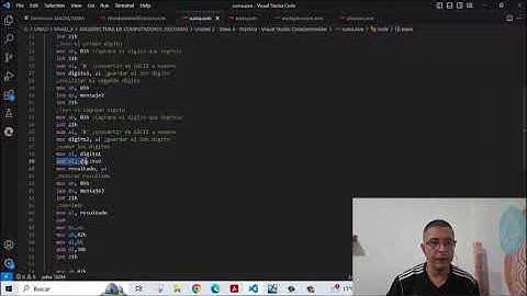 Unidad 3 - Tarea 4 - Práctica - Visual Studio Code(assembler)