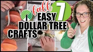 7 EASY (Fall) Dollar Tree Home Decor Crafts