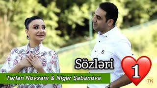 Terlan Novxani - Bir Urek 2019 ft. Nigar Sabanova Sözleri (Music Video) Resimi