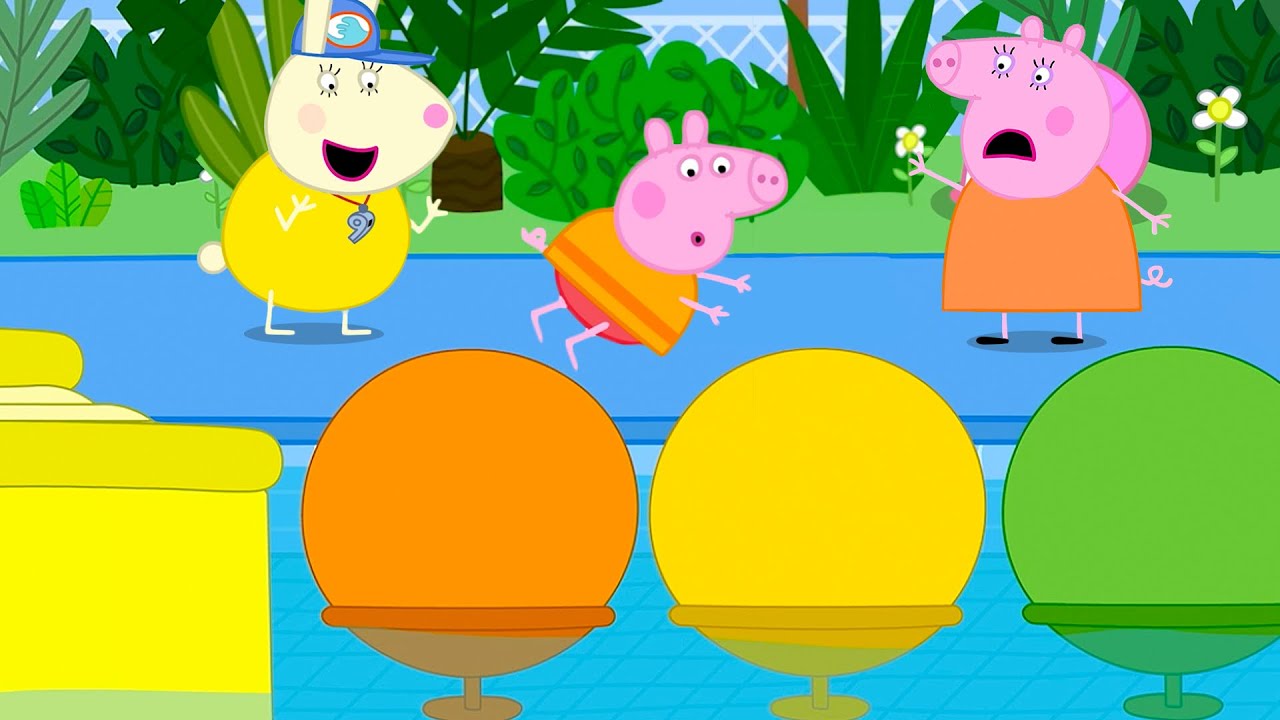 Peppa Pig's NEW Water Obstacle Course! 💦 Swimming Water Park Race 🐽Tales | 17 Minute | Full Episodes