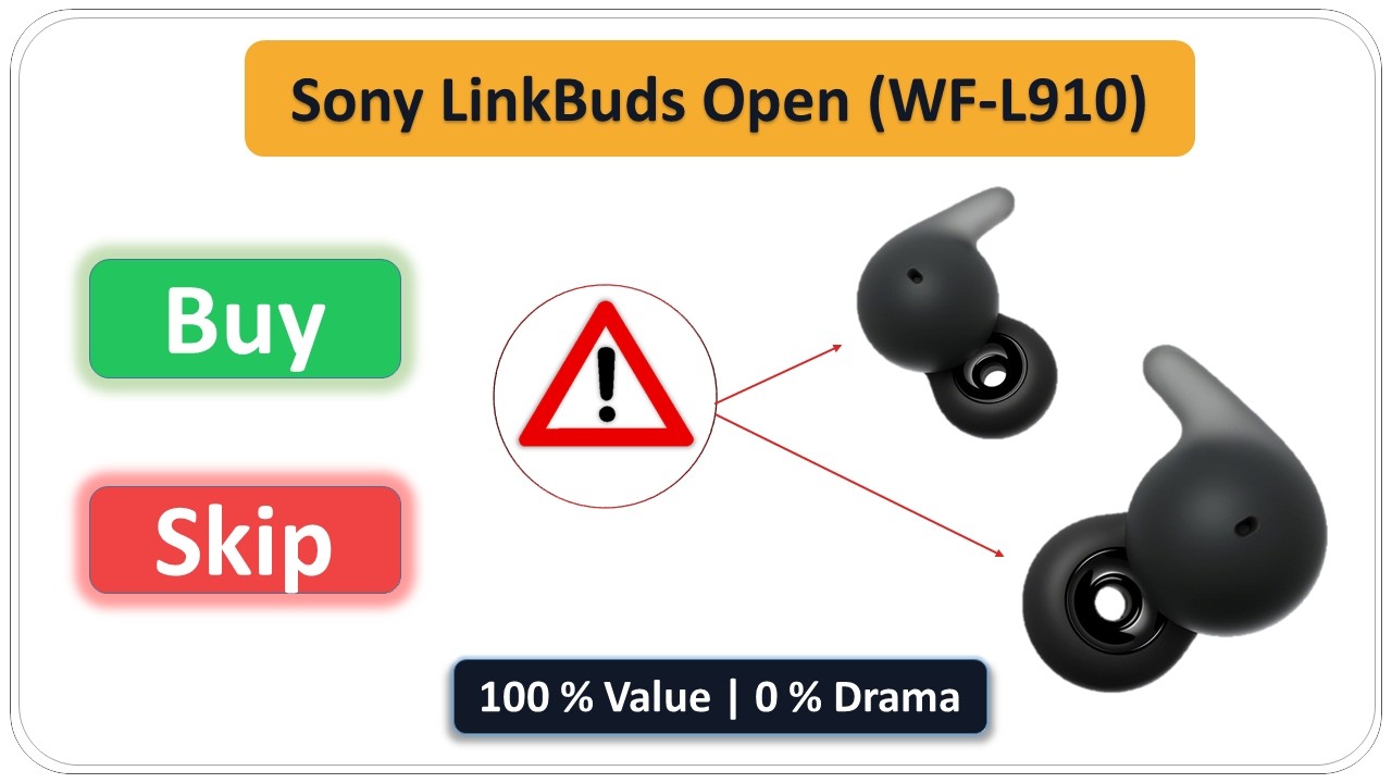 Sony LinkBuds Open (WF-L910) Review 🔥 Unique Open-Ear Design