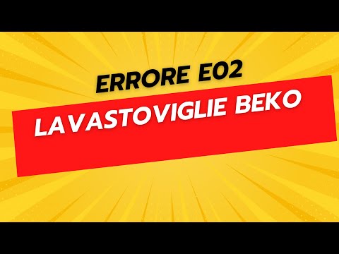 Beko Dishwasher Error E02 - How to Fix It