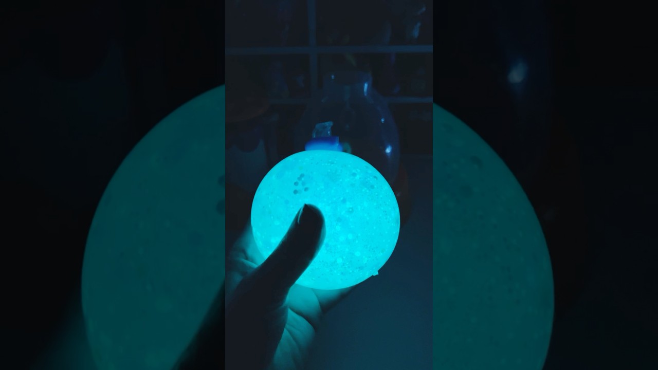 Let’s make a glow in the dark snowball! A glowball?