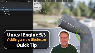 Unreal Engine 5.3  Adding a skeleton to a mesh  Quick Tip