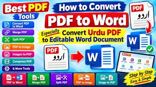 Convert Urdu PDF to Editable MS Word Documents Without Losing Fonts for Free | Complete Guide News