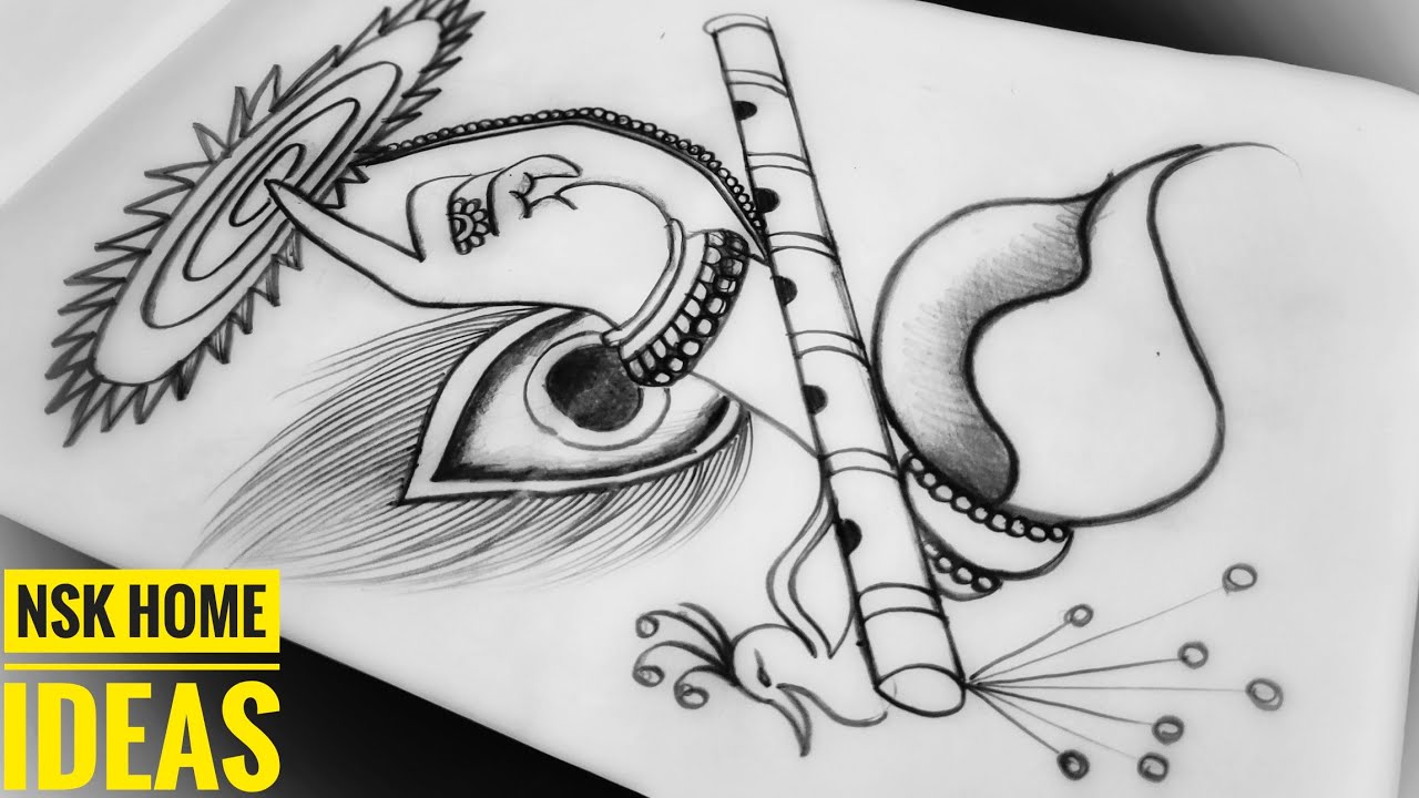 Janmashtami DrawingJanmashtami Drawing easyJanmashtami Drawing Sketch